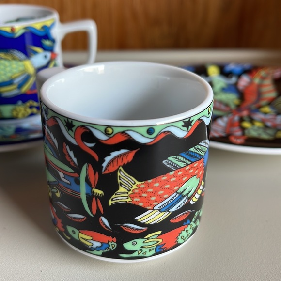 Bopla Switzerland Original porcelain Espresso Cup And Saucer Set HTF Evolution - Picture 5 of 13